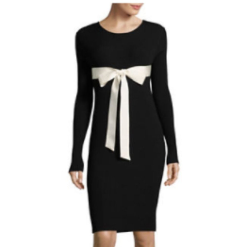 Mo & Co Open-back Sweater Dress